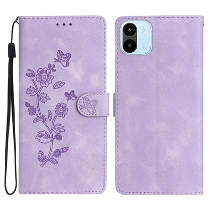 Flower Butterfly Embossing Pattern Leather Phone Case, For Xiaomi 12 Pro, For Xiaomi Redmi A1, For Xiaomi Redmi Note 11 Pro 5G Global, For Xiaomi 12 Lite