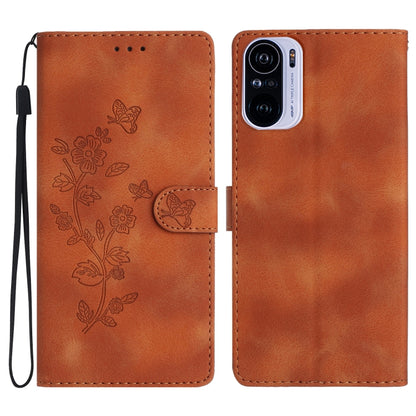 Flower Butterfly Embossing Pattern Leather Phone Case, For Xiaomi Redmi Note 10 5G, For Xiaomi Redmi Note 10 4G / Note 10S, For Xiaomi Redmi Note 10 Pro / 10 Pro Max, For Xiaomi Redmi K40 / K40 Pro