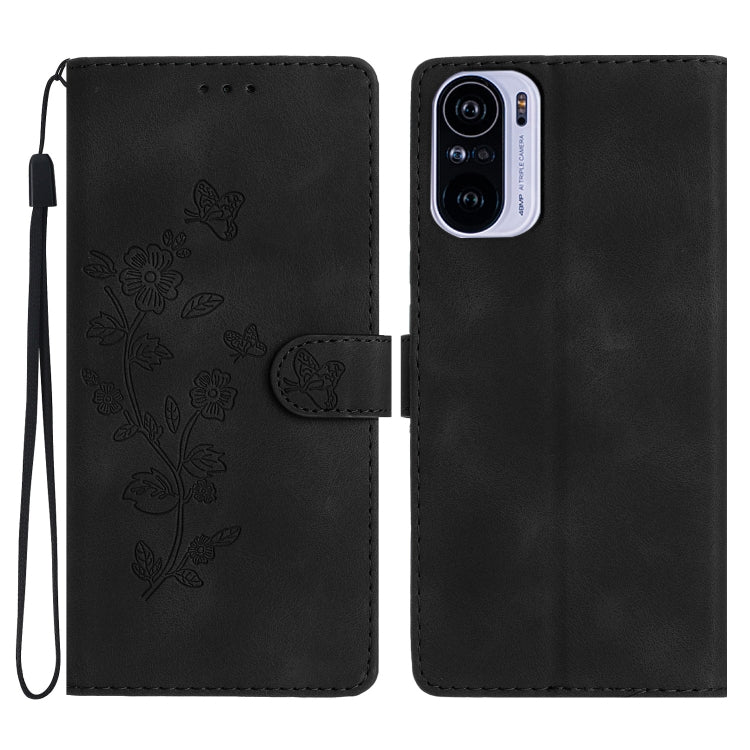 Flower Butterfly Embossing Pattern Leather Phone Case, For Xiaomi Redmi Note 10 5G, For Xiaomi Redmi Note 10 4G / Note 10S, For Xiaomi Redmi Note 10 Pro / 10 Pro Max, For Xiaomi Redmi K40 / K40 Pro