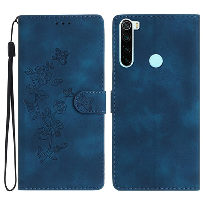 Flower Butterfly Embossing Pattern Leather Phone Case, For Xiaomi Redmi 9, For Xiaomi Redmi 9C, For Xiaomi Redmi Note 8T