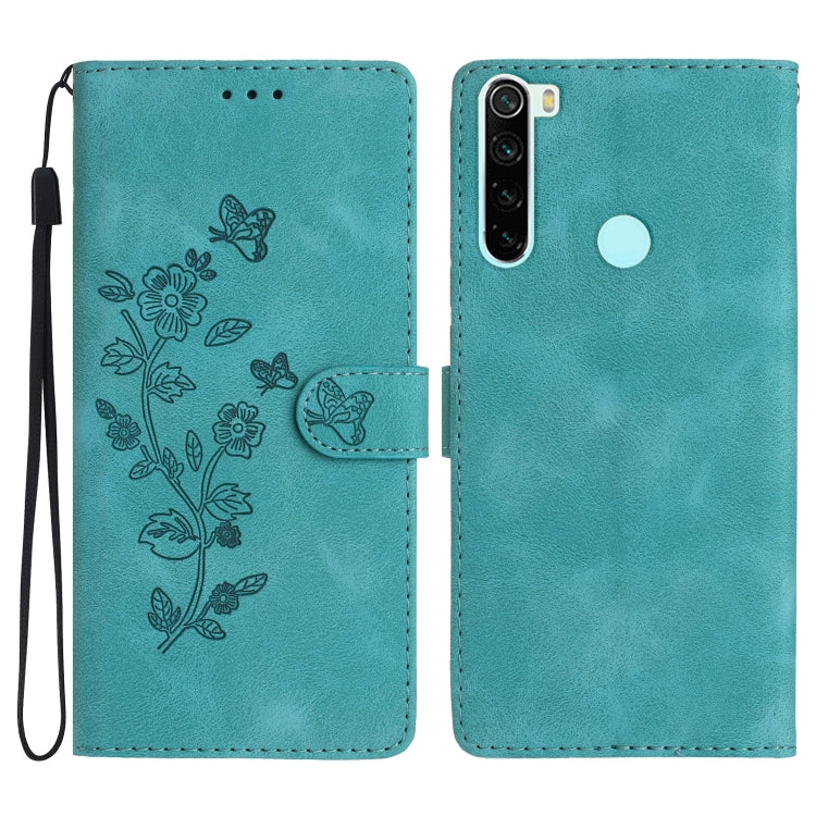Flower Butterfly Embossing Pattern Leather Phone Case, For Xiaomi Redmi 9, For Xiaomi Redmi 9C, For Xiaomi Redmi Note 8T