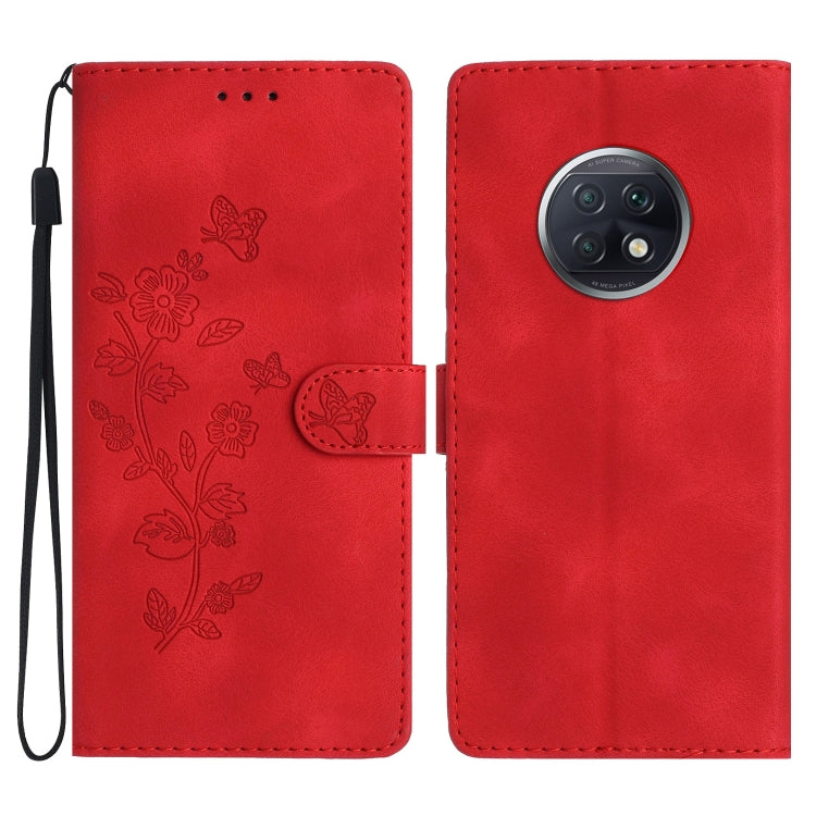 Flower Butterfly Embossing Pattern Leather Phone Case, For Xiaomi Redmi Note 9 5G / Note 9T, For Xiaomi Mi 10T Lite 5G, For Xiaomi Mi 10T 5G / 10T Pro 5G, For Xiaomi Redmi 9A