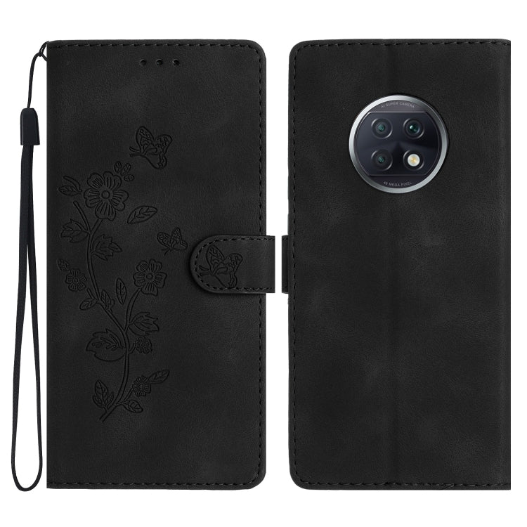 Flower Butterfly Embossing Pattern Leather Phone Case, For Xiaomi Redmi Note 9 5G / Note 9T, For Xiaomi Mi 10T Lite 5G, For Xiaomi Mi 10T 5G / 10T Pro 5G, For Xiaomi Redmi 9A