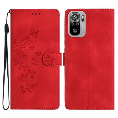 Flower Butterfly Embossing Pattern Leather Phone Case, For Xiaomi Redmi Note 10 5G, For Xiaomi Redmi Note 10 4G / Note 10S, For Xiaomi Redmi Note 10 Pro / 10 Pro Max, For Xiaomi Redmi K40 / K40 Pro