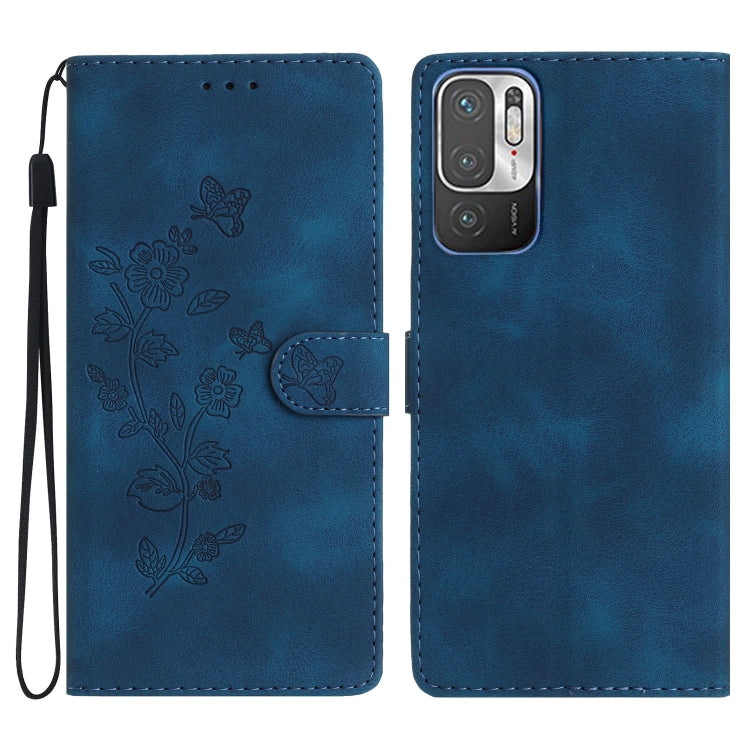 Flower Butterfly Embossing Pattern Leather Phone Case, For Xiaomi Redmi Note 10 5G, For Xiaomi Redmi Note 10 4G / Note 10S, For Xiaomi Redmi Note 10 Pro / 10 Pro Max, For Xiaomi Redmi K40 / K40 Pro