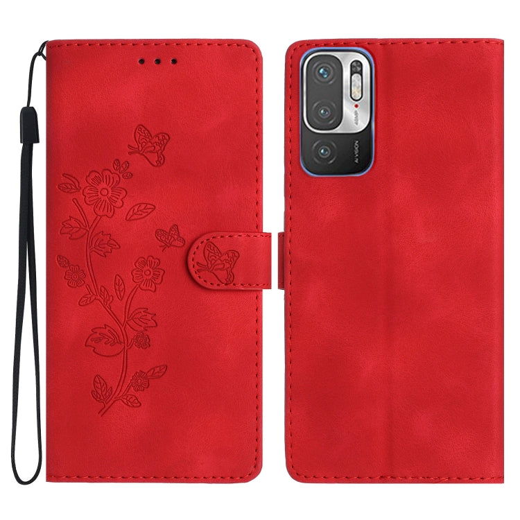 Flower Butterfly Embossing Pattern Leather Phone Case, For Xiaomi Redmi Note 10 5G, For Xiaomi Redmi Note 10 4G / Note 10S, For Xiaomi Redmi Note 10 Pro / 10 Pro Max, For Xiaomi Redmi K40 / K40 Pro