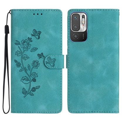 Flower Butterfly Embossing Pattern Leather Phone Case, For Xiaomi Redmi Note 10 5G, For Xiaomi Redmi Note 10 4G / Note 10S, For Xiaomi Redmi Note 10 Pro / 10 Pro Max, For Xiaomi Redmi K40 / K40 Pro