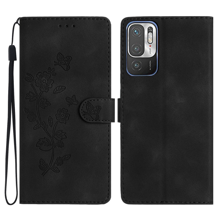 Flower Butterfly Embossing Pattern Leather Phone Case, For Xiaomi Redmi Note 10 5G, For Xiaomi Redmi Note 10 4G / Note 10S, For Xiaomi Redmi Note 10 Pro / 10 Pro Max, For Xiaomi Redmi K40 / K40 Pro