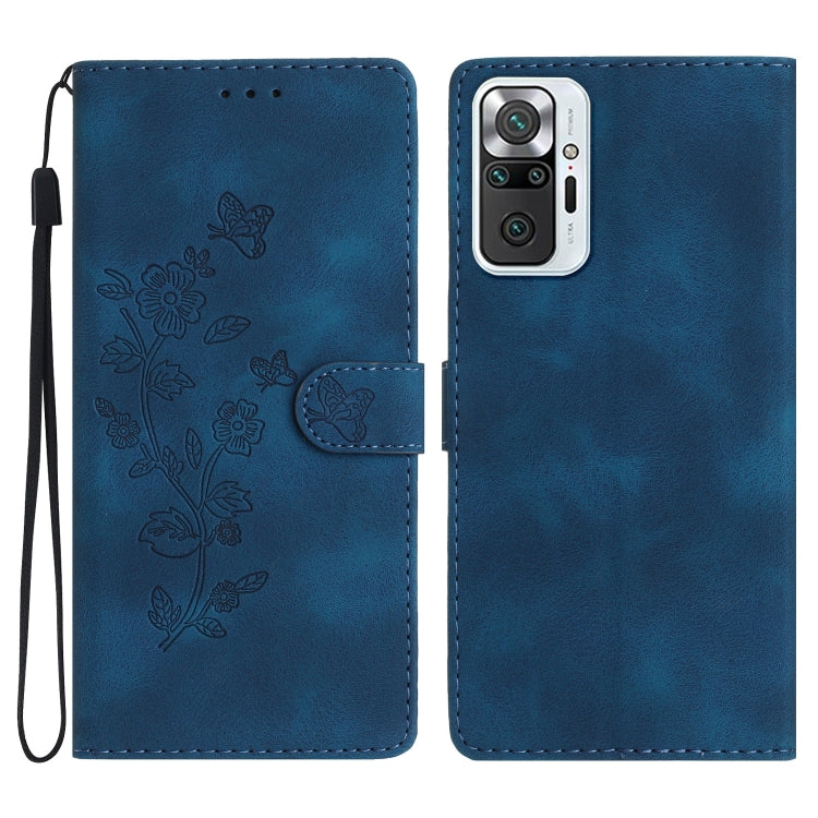 Flower Butterfly Embossing Pattern Leather Phone Case, For Xiaomi Redmi Note 10 5G, For Xiaomi Redmi Note 10 4G / Note 10S, For Xiaomi Redmi Note 10 Pro / 10 Pro Max, For Xiaomi Redmi K40 / K40 Pro
