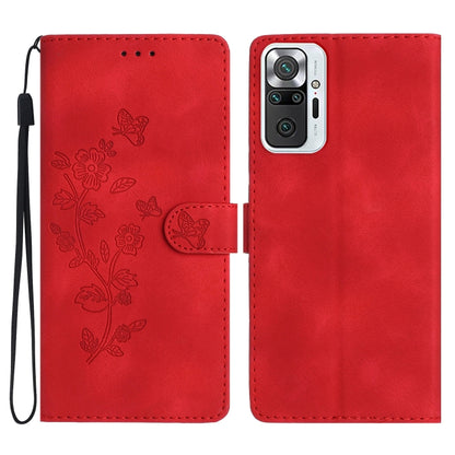 Flower Butterfly Embossing Pattern Leather Phone Case, For Xiaomi Redmi Note 10 5G, For Xiaomi Redmi Note 10 4G / Note 10S, For Xiaomi Redmi Note 10 Pro / 10 Pro Max, For Xiaomi Redmi K40 / K40 Pro