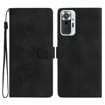Flower Butterfly Embossing Pattern Leather Phone Case, For Xiaomi Redmi Note 10 5G, For Xiaomi Redmi Note 10 4G / Note 10S, For Xiaomi Redmi Note 10 Pro / 10 Pro Max, For Xiaomi Redmi K40 / K40 Pro