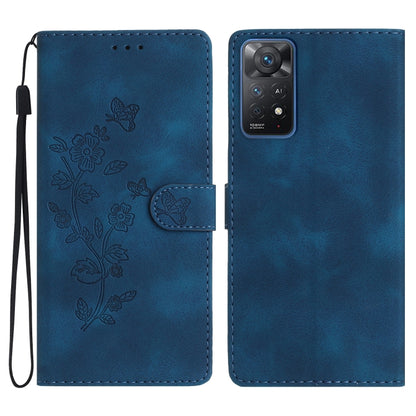 Flower Butterfly Embossing Pattern Leather Phone Case, For Xiaomi 12 Pro, For Xiaomi Redmi A1, For Xiaomi Redmi Note 11 Pro 5G Global, For Xiaomi 12 Lite