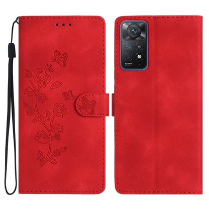 Flower Butterfly Embossing Pattern Leather Phone Case, For Xiaomi 12 Pro, For Xiaomi Redmi A1, For Xiaomi Redmi Note 11 Pro 5G Global, For Xiaomi 12 Lite