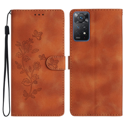 Flower Butterfly Embossing Pattern Leather Phone Case, For Xiaomi 12 Pro, For Xiaomi Redmi A1, For Xiaomi Redmi Note 11 Pro 5G Global, For Xiaomi 12 Lite