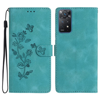 Flower Butterfly Embossing Pattern Leather Phone Case, For Xiaomi 12 Pro, For Xiaomi Redmi A1, For Xiaomi Redmi Note 11 Pro 5G Global, For Xiaomi 12 Lite