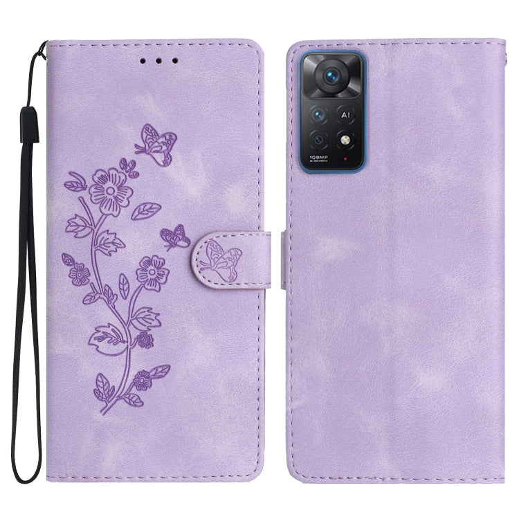 Flower Butterfly Embossing Pattern Leather Phone Case, For Xiaomi 12 Pro, For Xiaomi Redmi A1, For Xiaomi Redmi Note 11 Pro 5G Global, For Xiaomi 12 Lite