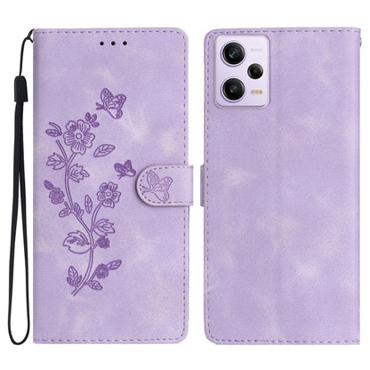 Flower Butterfly Embossing Pattern Leather Phone Case, For Xiaomi Redmi Note 12S, For Xiaomi Redmi 13C 4G, For Xiaomi Redmi Note 12 Pro 5G, For Xiaomi 13T