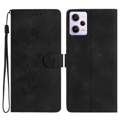 Flower Butterfly Embossing Pattern Leather Phone Case, For Xiaomi Redmi Note 12S, For Xiaomi Redmi 13C 4G, For Xiaomi Redmi Note 12 Pro 5G, For Xiaomi 13T