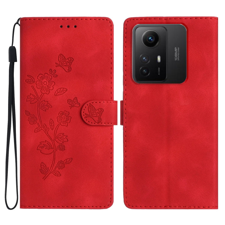 Flower Butterfly Embossing Pattern Leather Phone Case, For Xiaomi Redmi Note 12S, For Xiaomi Redmi 13C 4G, For Xiaomi Redmi Note 12 Pro 5G, For Xiaomi 13T