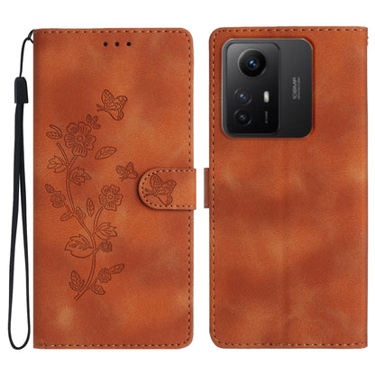 Flower Butterfly Embossing Pattern Leather Phone Case, For Xiaomi Redmi Note 12S, For Xiaomi Redmi 13C 4G, For Xiaomi Redmi Note 12 Pro 5G, For Xiaomi 13T