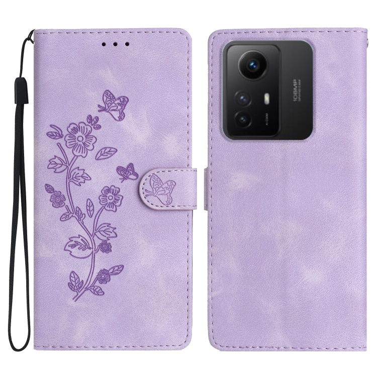Flower Butterfly Embossing Pattern Leather Phone Case, For Xiaomi Redmi Note 12S, For Xiaomi Redmi 13C 4G, For Xiaomi Redmi Note 12 Pro 5G, For Xiaomi 13T