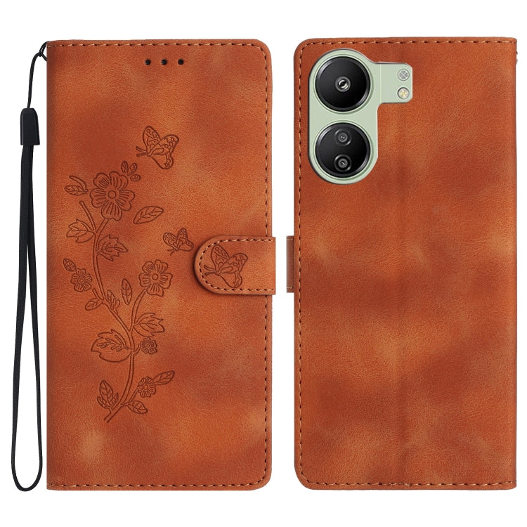 Flower Butterfly Embossing Pattern Leather Phone Case, For Xiaomi Redmi Note 12S, For Xiaomi Redmi 13C 4G, For Xiaomi Redmi Note 12 Pro 5G, For Xiaomi 13T