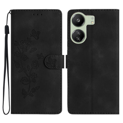Flower Butterfly Embossing Pattern Leather Phone Case, For Xiaomi Redmi Note 12S, For Xiaomi Redmi 13C 4G, For Xiaomi Redmi Note 12 Pro 5G, For Xiaomi 13T