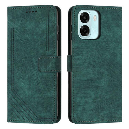 Skin Feel Stripe Pattern Leather Phone Case with Lanyard, For OPPO A6x 5G / A6 5G, For OPPO A60 4G, For OPPO A3 Pro, For OPPO Reno11 F
