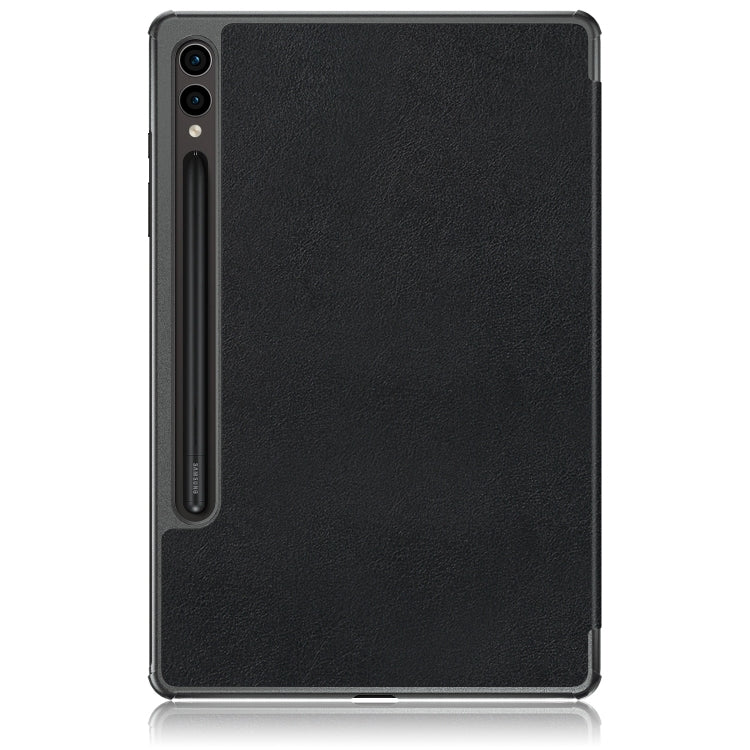 Custer Pure Color 3-Fold Holder Smart Leather Tablet Case, For Samsung Galaxy Tab S9+
