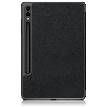 Custer Pure Color 3-Fold Holder Smart Leather Tablet Case, For Samsung Galaxy Tab S9+