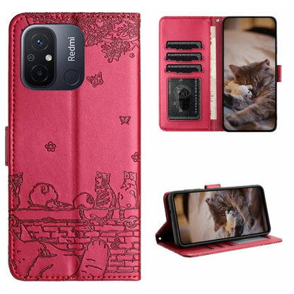 Cat Embossing Pattern Leather Phone Case with Lanyard, For Xiaomi Redmi Note 12 5G India / POCO X5, For Xiaomi Redmi 12C / 11A, For Xiaomi Redmi Note 11 Pro 4G/5G Global, For Xiaomi Redmi Note 11 Global