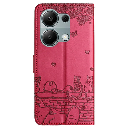 Cat Embossing Pattern Leather Phone Case with Lanyard, For Xiaomi Poco M6 Pro 4G, For Xiaomi Poco C65/Poco M6, For Xiaomi Redmi Note 13 Pro 4G, For Xiaomi Redmi Note 13 4G
