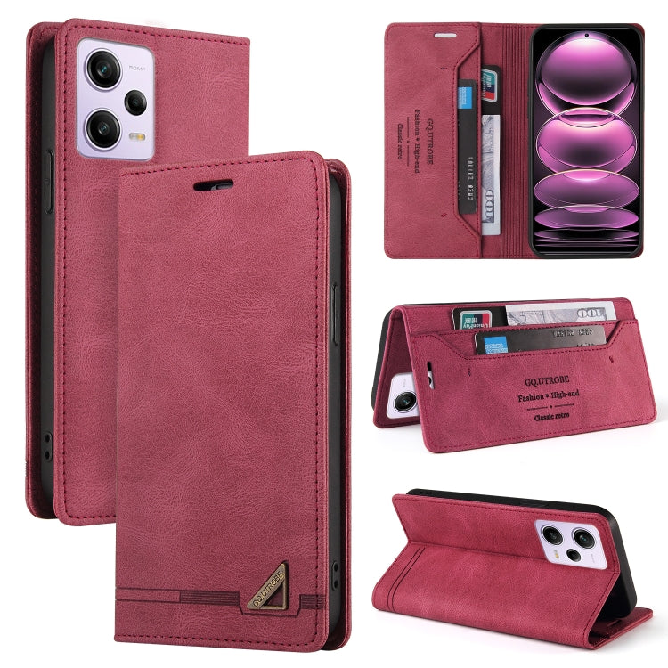 Skin Feel Anti-theft Brush Horizontal Flip Leather Case with Holder, For Xiaomi Poco F5 5G/Redmi Note 12 Turbo 5G, For Xiaomi Poco F5 Pro/Redmi K60/K60 Pro, For Xiaomi Redmi Note 12 Pro 4G Global, For Xiaomi Redmi Note 12 4G Global                     ...