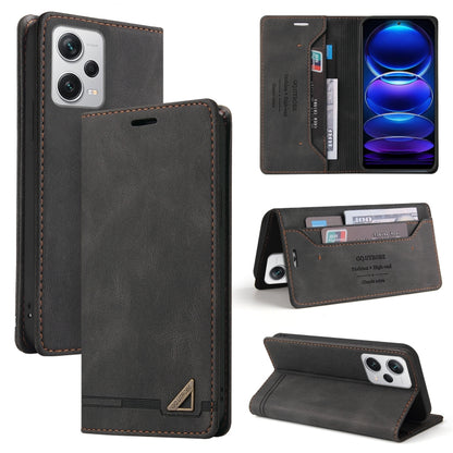 Skin Feel Anti-theft Brush Horizontal Flip Leather Case with Holder, For Xiaomi Poco F5 5G/Redmi Note 12 Turbo 5G, For Xiaomi Poco F5 Pro/Redmi K60/K60 Pro, For Xiaomi Redmi Note 12 Pro 4G Global, For Xiaomi Redmi Note 12 4G Global                     ...