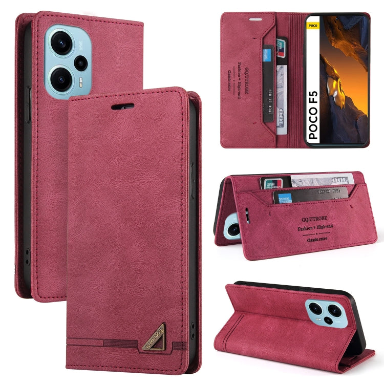 Skin Feel Anti-theft Brush Horizontal Flip Leather Case with Holder, For Xiaomi Poco F5 5G/Redmi Note 12 Turbo 5G, For Xiaomi Poco F5 Pro/Redmi K60/K60 Pro, For Xiaomi Redmi Note 12 Pro 4G Global, For Xiaomi Redmi Note 12 4G Global                     ...