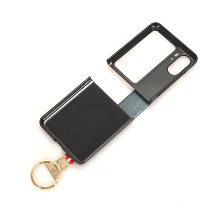 Wristband Leather Back Phone Case, For OPPO Find N2 Flip
