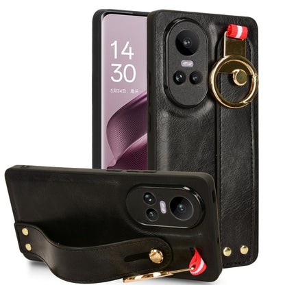 Wristband Leather Back Phone Case, For OPPO Reno10 /10 Pro 5G Global, For OPPO A78 4G, For OPPO K11X 5G, For OPPO Find X8 Pro