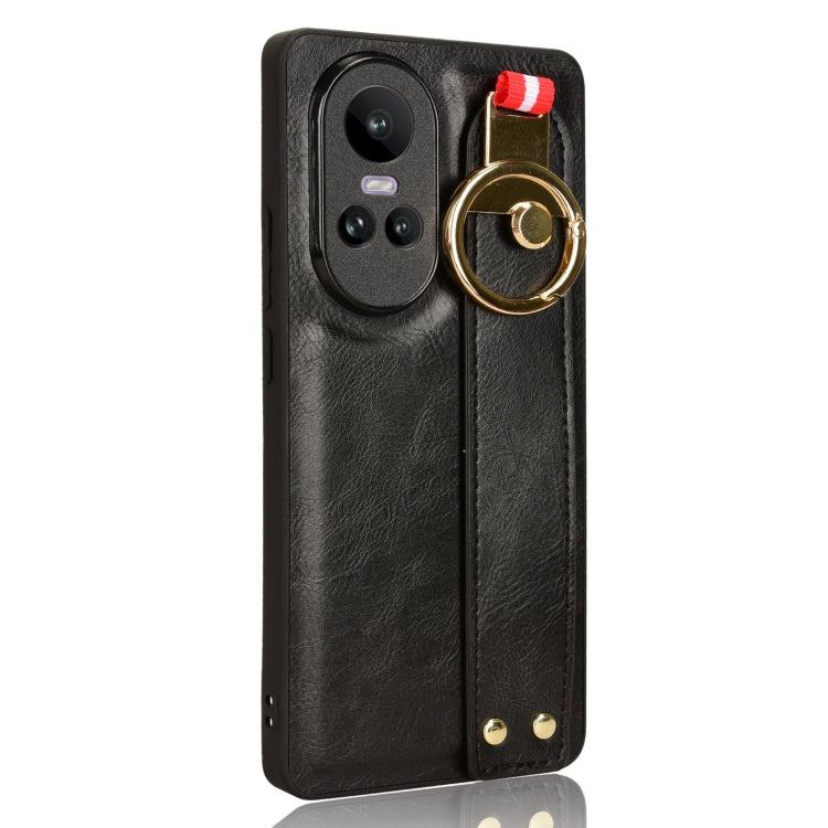 Wristband Leather Back Phone Case, For OPPO Reno10 /10 Pro 5G Global, For OPPO A78 4G, For OPPO K11X 5G, For OPPO Find X8 Pro