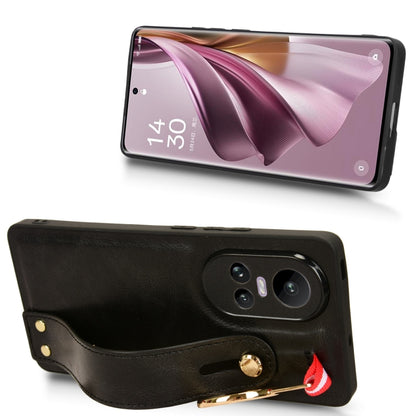 Wristband Leather Back Phone Case, For OPPO Reno10 /10 Pro 5G Global, For OPPO A78 4G, For OPPO K11X 5G, For OPPO Find X8 Pro