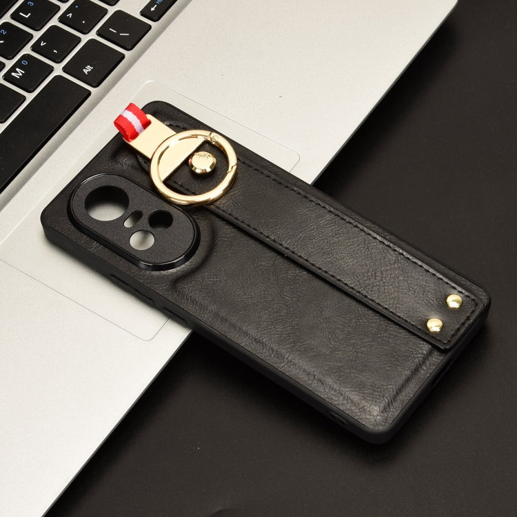 Wristband Leather Back Phone Case, For OPPO Reno10 /10 Pro 5G Global, For OPPO A78 4G, For OPPO K11X 5G, For OPPO Find X8 Pro