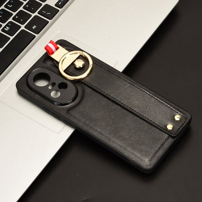 Wristband Leather Back Phone Case, For OPPO Reno10 /10 Pro 5G Global, For OPPO A78 4G, For OPPO K11X 5G, For OPPO Find X8 Pro