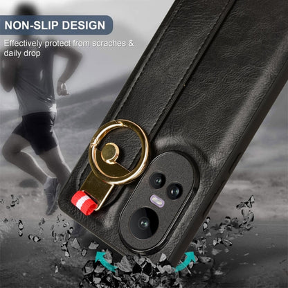 Wristband Leather Back Phone Case, For OPPO Reno10 /10 Pro 5G Global, For OPPO A78 4G, For OPPO K11X 5G, For OPPO Find X8 Pro