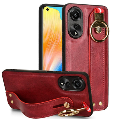 Wristband Leather Back Phone Case, For OPPO Reno10 /10 Pro 5G Global, For OPPO A78 4G, For OPPO K11X 5G, For OPPO Find X8 Pro