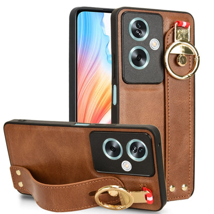 Wristband Leather Back Phone Case, For OPPO Reno11 Pro, For OPPO Find X7 Ultra, For OPPO A79 5G Global / A2, For OPPO K11 5G