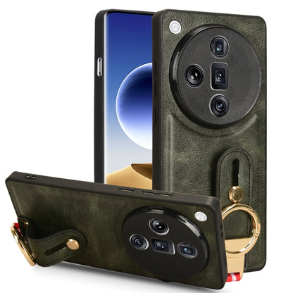 Wristband Leather Back Phone Case, For OPPO Reno11 Pro, For OPPO Find X7 Ultra, For OPPO A79 5G Global / A2, For OPPO K11 5G