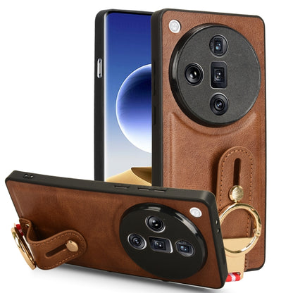 Wristband Leather Back Phone Case, For OPPO Reno11 Pro, For OPPO Find X7 Ultra, For OPPO A79 5G Global / A2, For OPPO K11 5G
