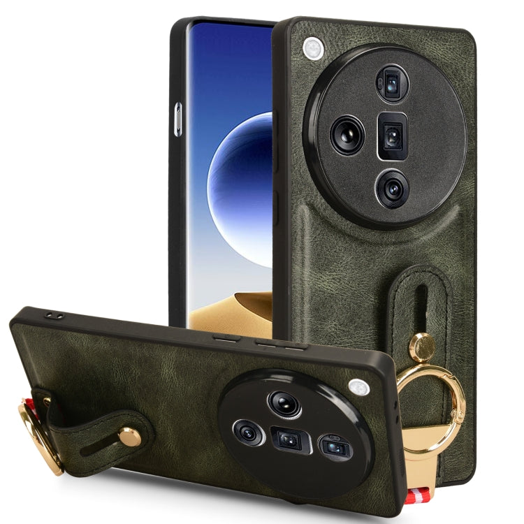 Wristband Leather Back Phone Case, For OPPO Reno12 5G Global, For OPPO Reno11 F / F25 Pro, For OPPO Find X7, For OPPO Reno11 5G Global