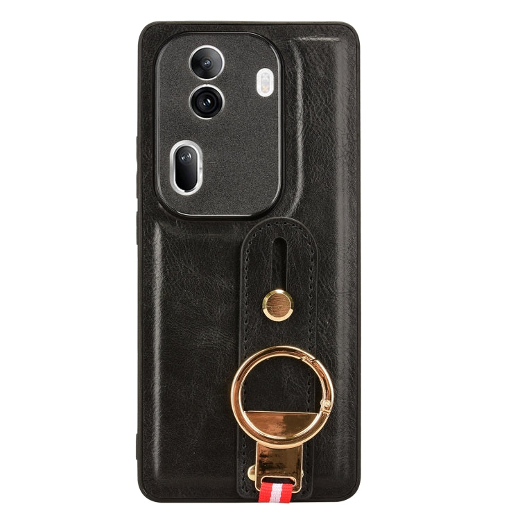 Wristband Leather Back Phone Case, For OPPO Reno11 Pro, For OPPO Find X7 Ultra, For OPPO A79 5G Global / A2, For OPPO K11 5G