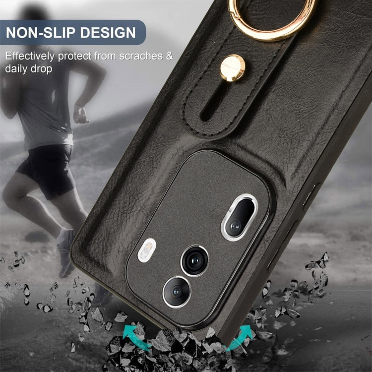 Wristband Leather Back Phone Case, For OPPO Reno11 Pro, For OPPO Find X7 Ultra, For OPPO A79 5G Global / A2, For OPPO K11 5G