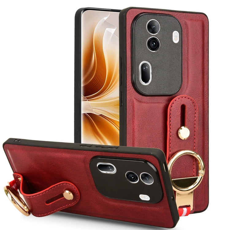 Wristband Leather Back Phone Case, For OPPO Reno11 Pro, For OPPO Find X7 Ultra, For OPPO A79 5G Global / A2, For OPPO K11 5G